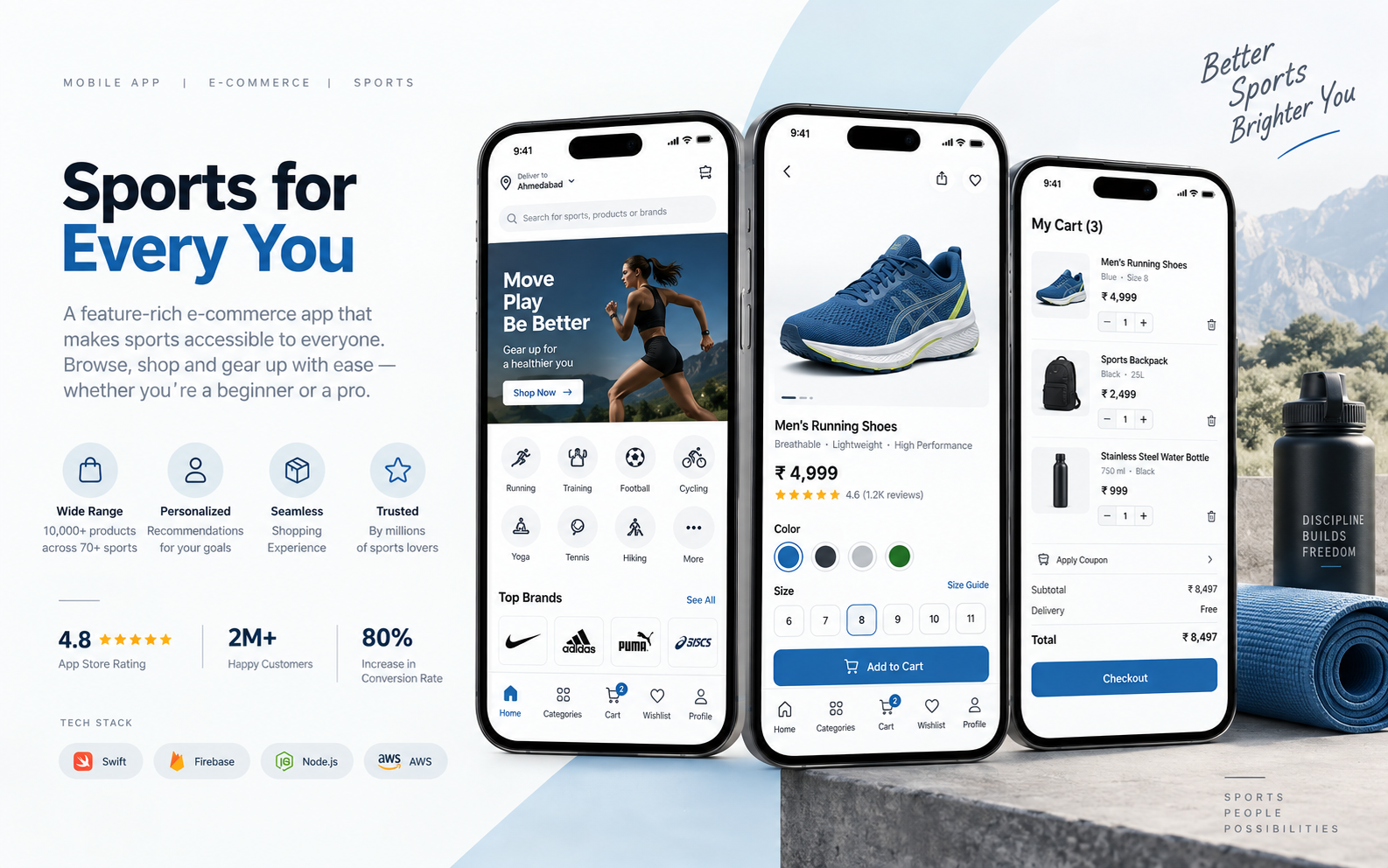 Sports E-commerce App — screenshot